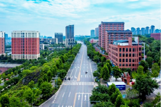 云教育产业大道延伸段道路建设,高职城区域崛起腾飞