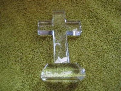 工艺品水晶十字架汽车摆件 家居装饰品 主日学礼品 耶稣