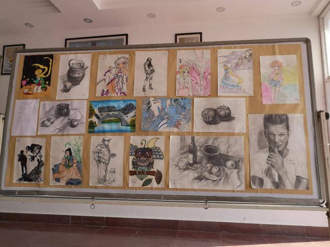 英山一中第17届体育艺术节之高一年级绘画作品展