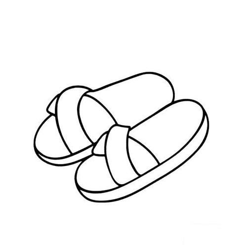 拖鞋凉拖鞋的画法