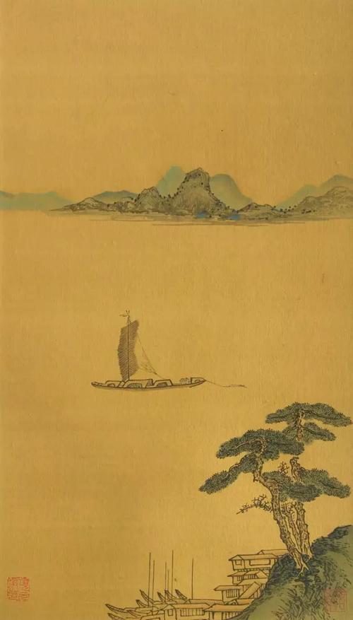 沈周的山水画,意境十足