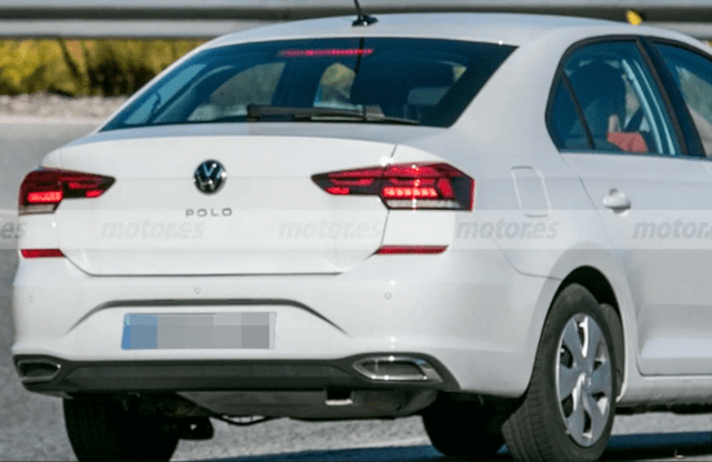 大众新款polo三厢版实车曝光,风格接近速腾
