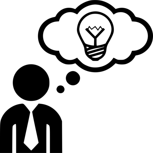 idea think thinking man free icon