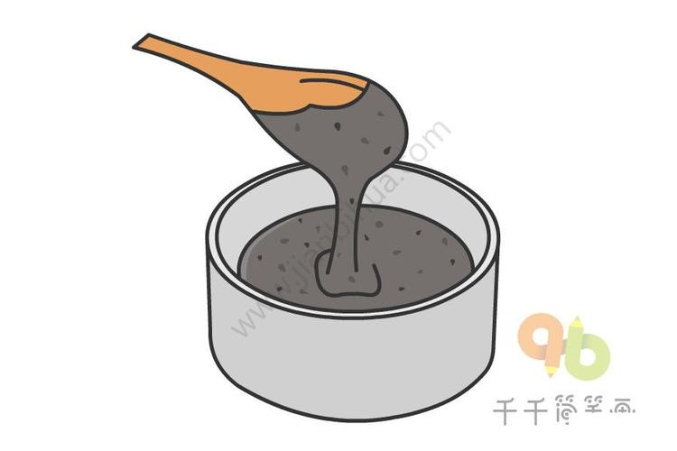芝麻糊简笔画图片教程