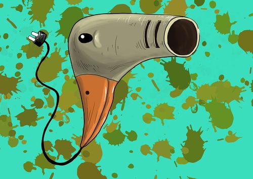 这是我们图形设计课的作业,根据鸭子来联想