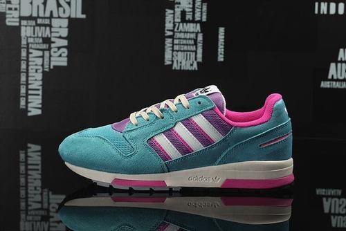 阿迪达斯 zx420 货号:b26014 复古 蓝血人 adidas 三叶草 跑步鞋 情侣