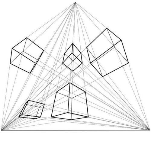 绘画新手怎么学好几何体透视?