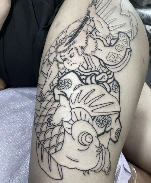 福州纹身 | 传统纹身 | 鬼若丸治鲤_纹身_未来广场攻略_传统纹身_美妆