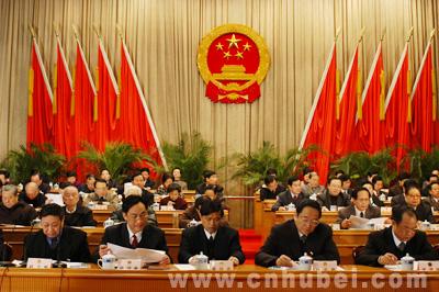 湖北省第十届人民代表大会第二次会议主席台