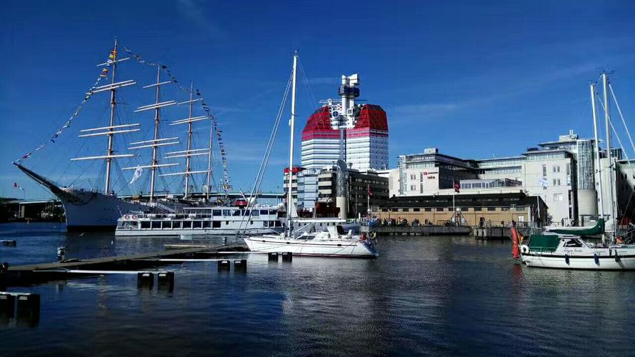 世界著名的瑞典哥德堡港口.