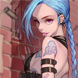 金克丝拉克丝情侣头像