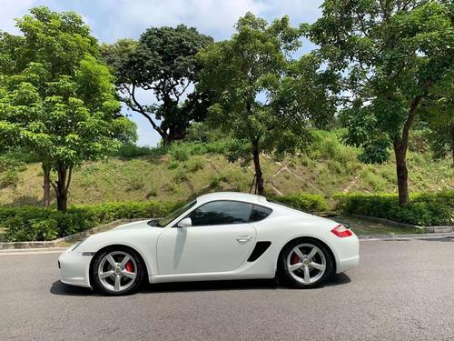 12保时捷卡曼白色米内两门两座小跑车无框车门bose音响电动加热座椅