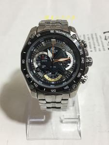 二手原装正品casio卡西欧男士石英表三眼大表盘手表ef550/521/338