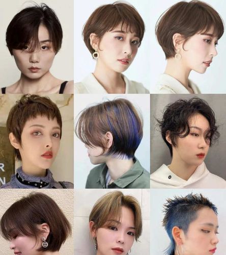 也有蓬松的纹理烫短发,整体的卷度不算太明显,柔美又自然,很适合头发