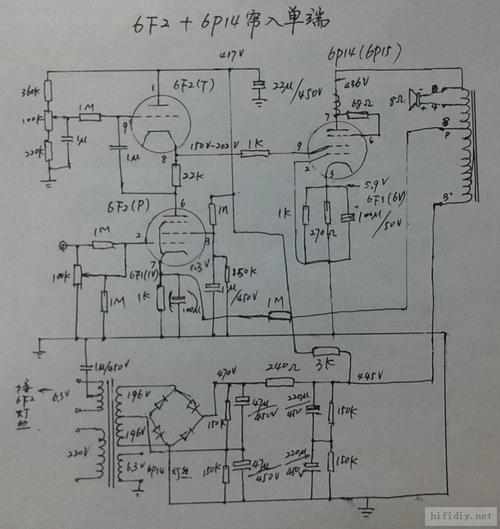 如题,在网上淘得一电路,请问,6f2的上管部分是gyrator电路吗?
