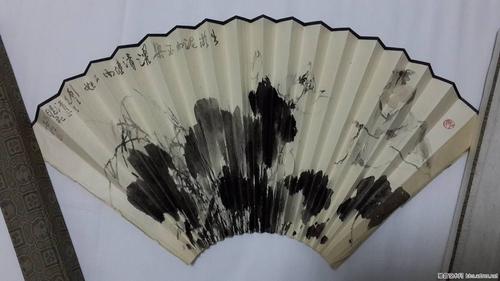 中国工艺美术大师张晓飞扇面