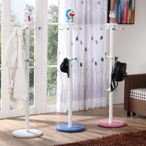 环保儿童衣帽架落地卡通挂衣架可爱简约现代旋转    家用衣服架子
