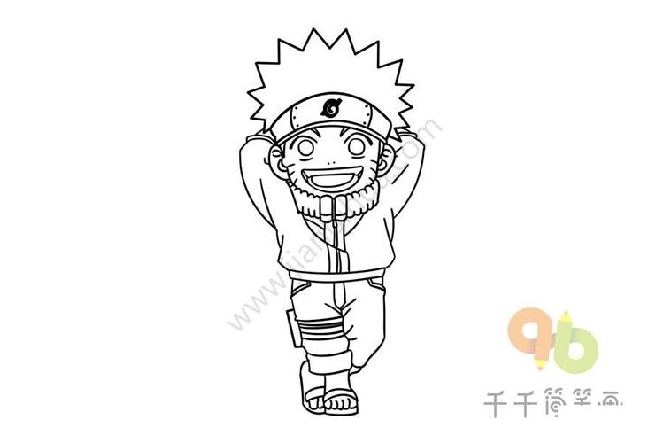 火影忍者之鸣人简笔画