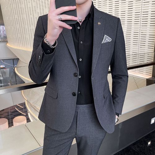 2021男士西服流行趋势,今年流行的男西装款式 卡度顿(kadudun)2021春季男士西服套装短款修身夹克