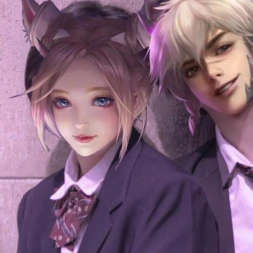 王者荣耀真人换头情侣头像分享