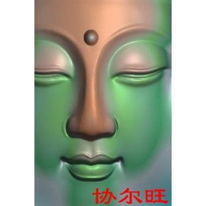 灰度图浮雕精雕图artcam玉雕木雕图46牌挂件佛脸佛头如来脸观音脸