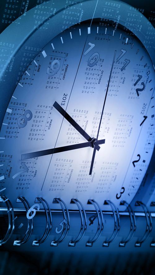 时钟时间日历h5背景素材