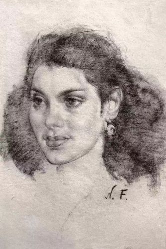 大师系列尼古拉费欣素描作品欣赏