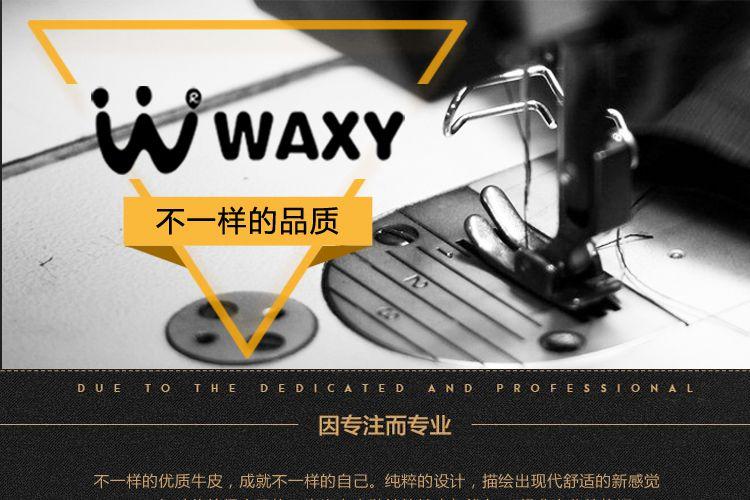 waxy 金色牛皮晚宴风箭头夹锁单肩斜挎包