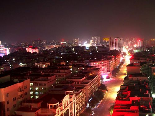 兴宁市的夜景
