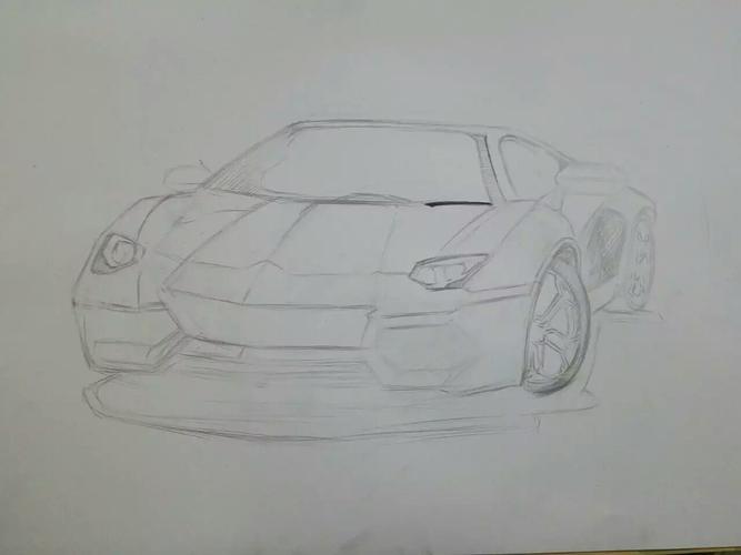 马克笔手绘兰博基尼赛车教程