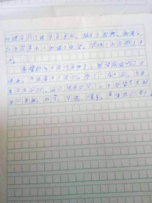 四年级 张益硕《天堂的张望》观后感