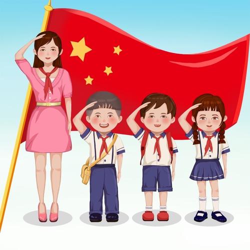 金堆镇寺坪小学第十周线上升旗仪式——防控疫情,从我