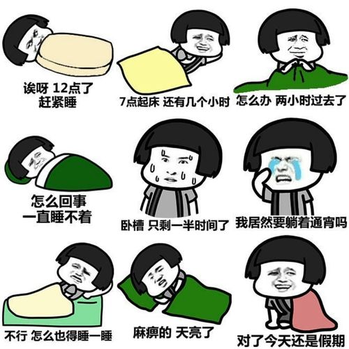 失眠一晚  表情包数量:9p  表情包大小:122kb  表情包类型:搞笑