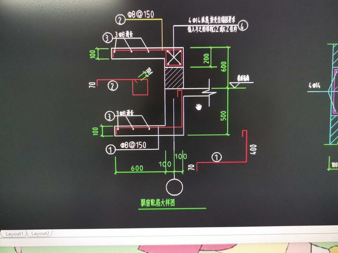 怎么看飘窗的配筋大样图?看不明白这些钢筋都在哪个部位