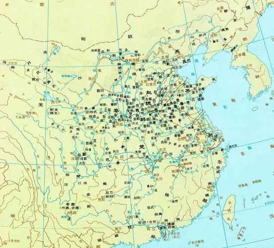战国时期详细地图