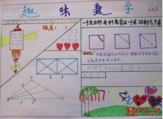 趣味数学手抄报资料