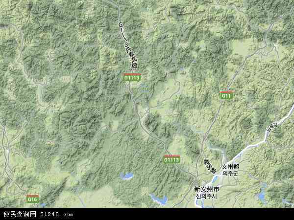 中国辽宁省丹东市凤城市地图(卫星地图)