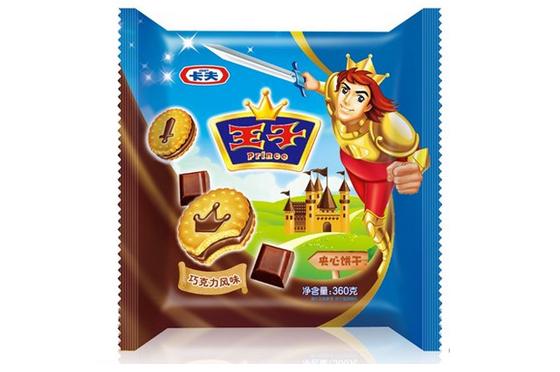 亿滋卡夫 达能王子夹心 饼干巧克力风味360g/袋 10袋/箱 香脆美味