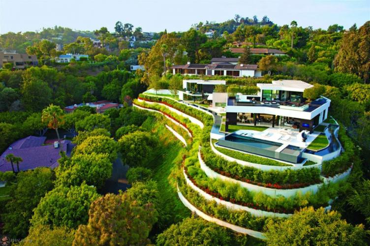 好莱坞比佛利山庄刚新建的豪宅★★美国加州