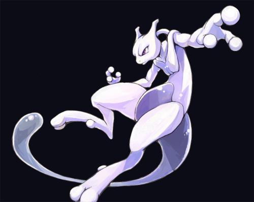 神奇宝贝简笔画超梦y