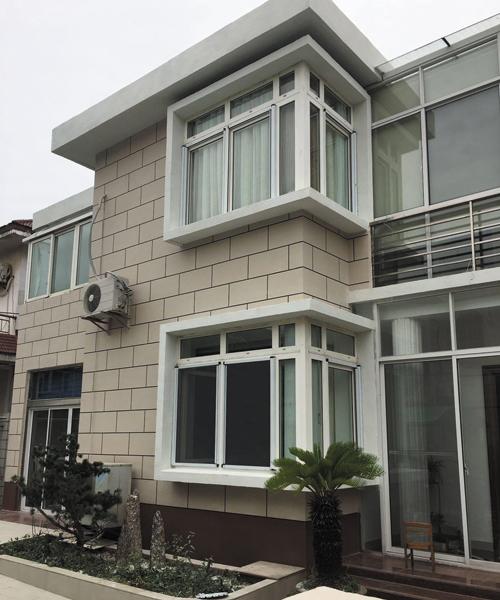 别墅外墙真石漆施工