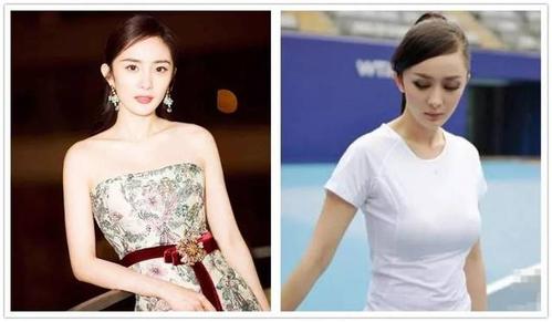 怎么回事 杨幂的胸已经下垂到肚脐了?