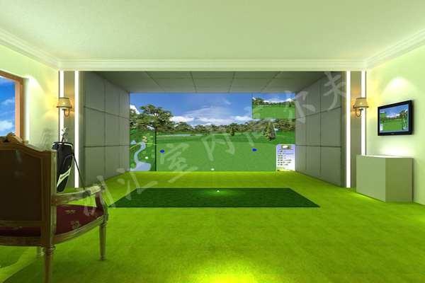 室内高尔夫模拟练习场套装(洲汇高尔夫),模拟高尔夫