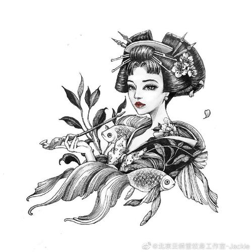 北京纹身##艺妓##艺妓纹身手稿##云绣堂刺青##tattoo