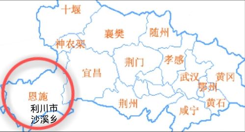 湖北地图上恩施州的利川市在这里