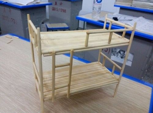 一次性筷子工艺品纯手工制作diy上下铺生日礼物大学生手工作业