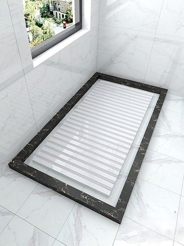 淋浴房通体大理石防滑垫脚600x1200卫生间浴室拉槽凹凸地板石瓷砖