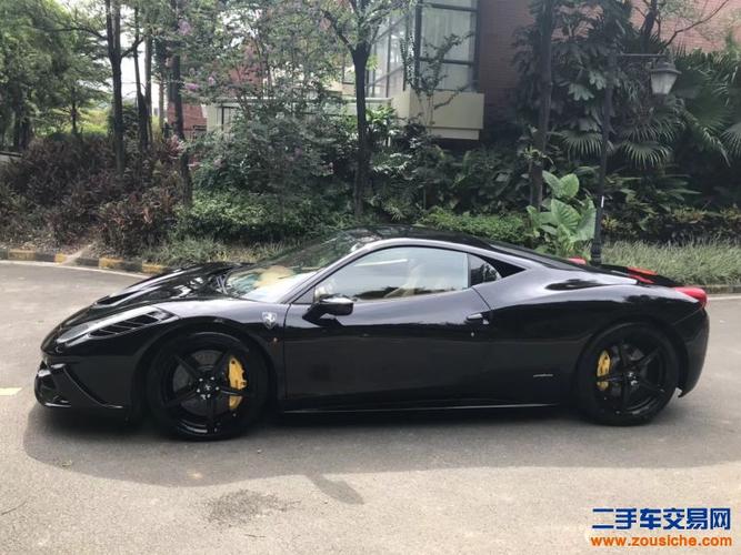 黄江 2013年 法拉利458 4.5l 黑色棕内 二手车