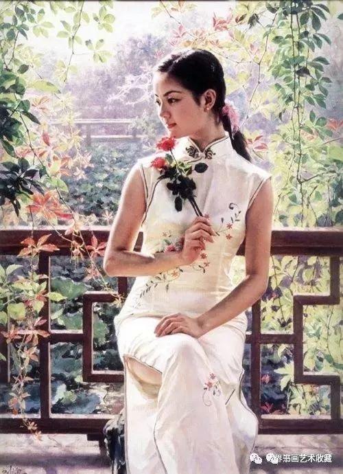 关则驹油画中的美丽人体