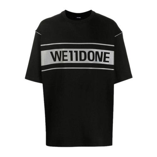 we11done 女士服装 21春夏 白色 棉圆领时尚t恤 女士短袖t恤